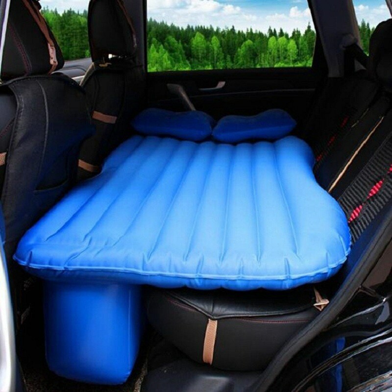ที่นอนเป่าลม ที่นอนสำหรับเดินทาง พร้อมหมอนเป่าลม 1 คู่ แถมฟรี! เครื่องเป่าลม!  Car Air Inflatable Travel Mattress Bed Auto