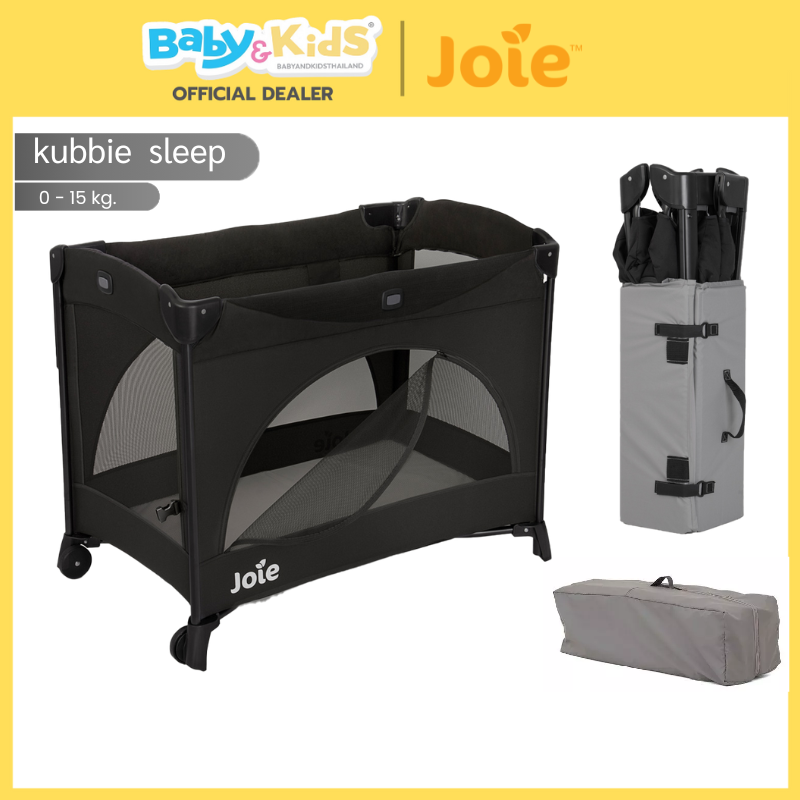 🎈New ศูนย์ไทย🎈Joie Kubbie Sleep เตียงเด็ก เตียงนอนเด็ก เตียงเสริมข้าง เพลเพน เตียงนอนเปิดข้าง2ด้าน พับเก็บได้