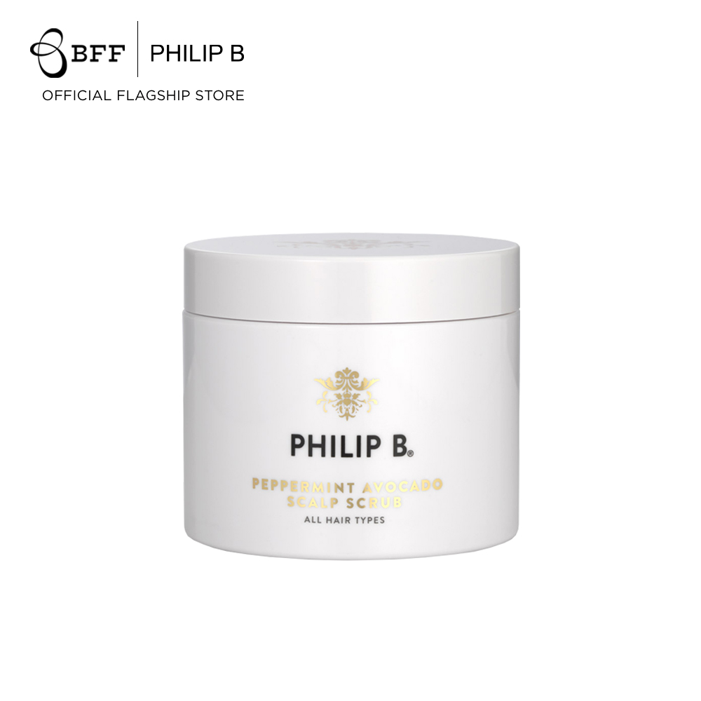 [Best Seller] Philip B. - Peppermint Avocado Scalp Scrub 236 ml (Scalp Scrub, Removes Residue, Flat Hair, Reduces Hair Loss, Cool and Refreshing) ราคา 4,250 บาท*ส่งฟรี