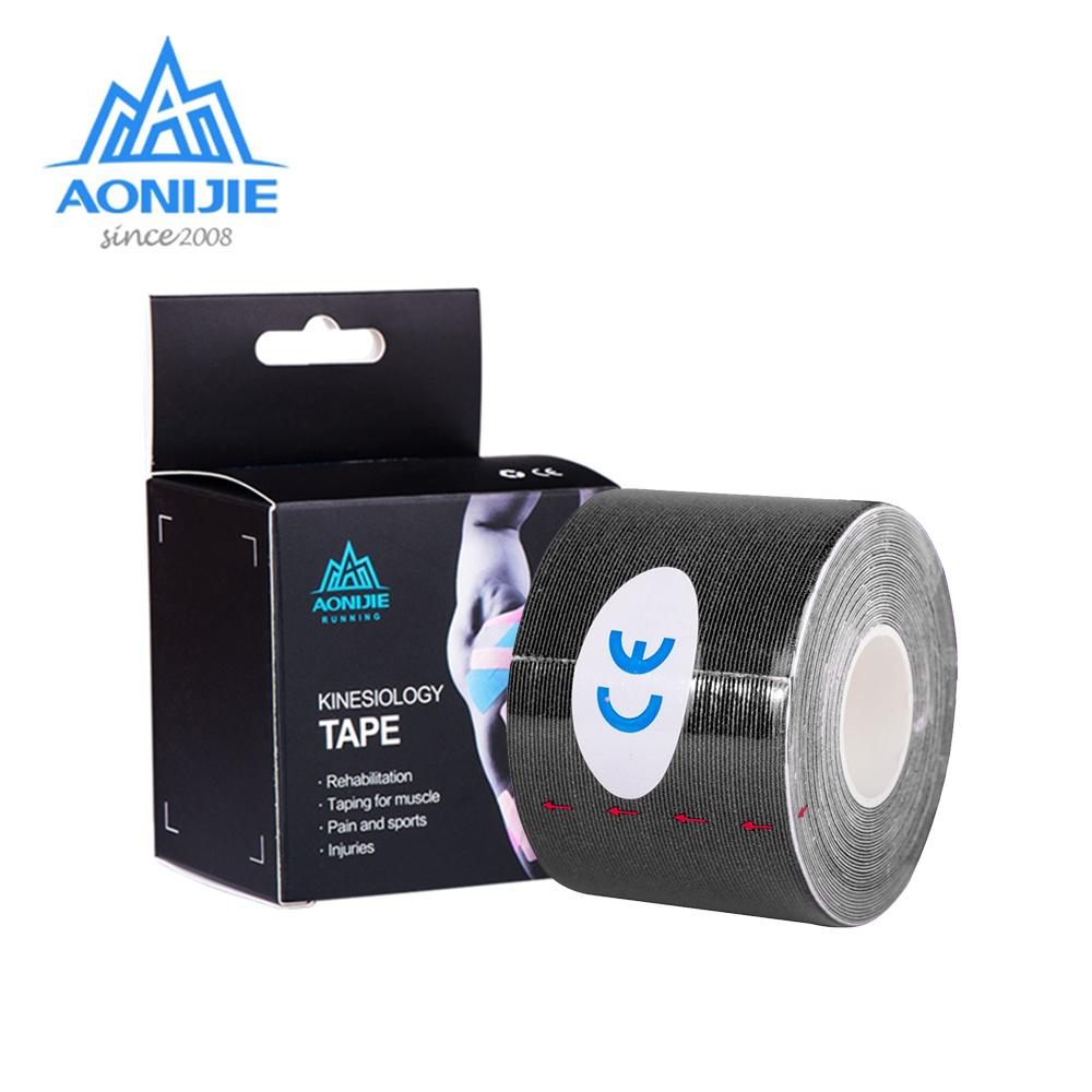 เทปติดกล้ามเนื้อ Aonijie รุ่น E4402 เทปบำบัด เทปพยุงกล้ามกล้ามเนื้อ Kinesio Tape ขนาด 5cm ยาว 5m ของแท้100% พร้อมส่ง! (P2)