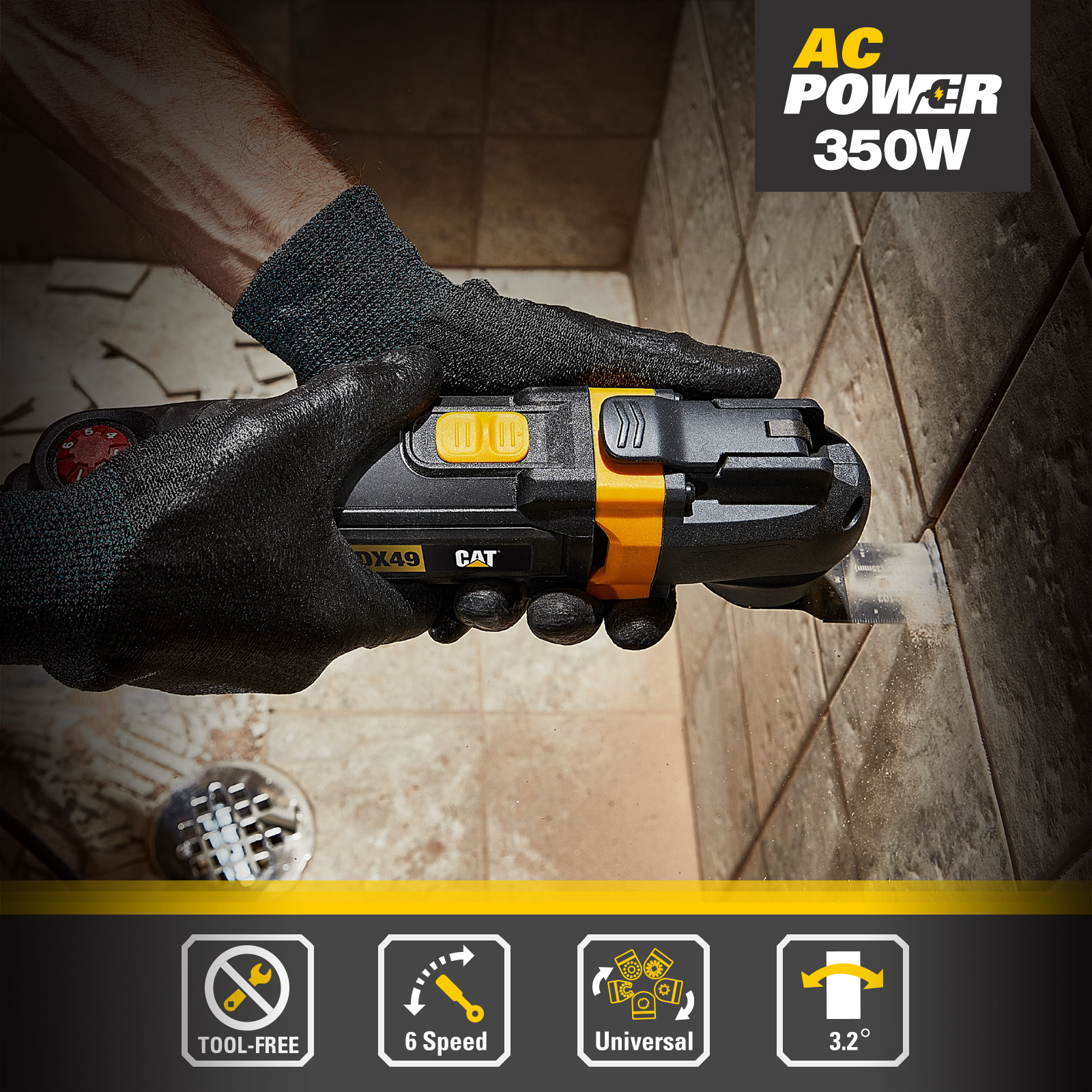 Cat Multi-Purpose Vibrating Tool Sds 350 Watts (Dx49.1) ราคา 4,390 บาท*ส่งฟรี