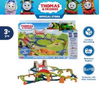 Thomas & Friends Track Master Motorized Percy 6 in 1 Set โทมัสแอนด์เฟรนด์ ชุดรางรถไฟเพอร์ซี่ ต่อรางได้ 6 แบบ พร้อมหัวรถไฟใช้ถ่าน(HHN26)