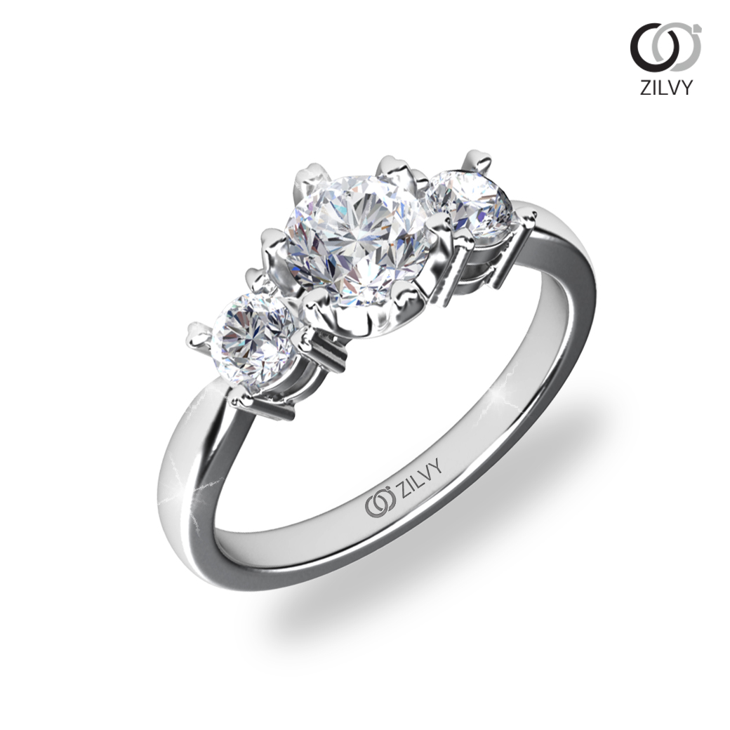 Zilvy Wilailak - แหวนหญิงเพชรน้ำร้อย 0.60 กะรัต (GR742) ราคา 60,000 บาท*ส่งฟรี