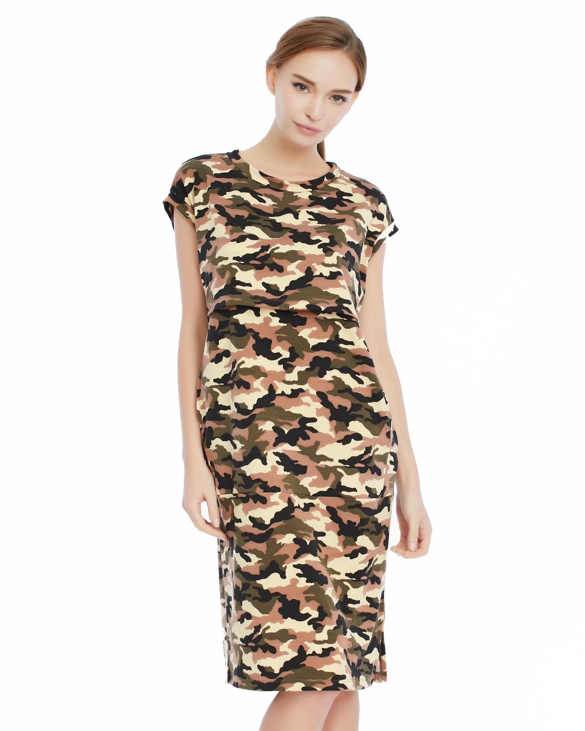 Nitan (นิทาน) เดรสให้นม ชุดคลุมท้อง Signature camo print ราคา 995 บาท*ส่งฟรี