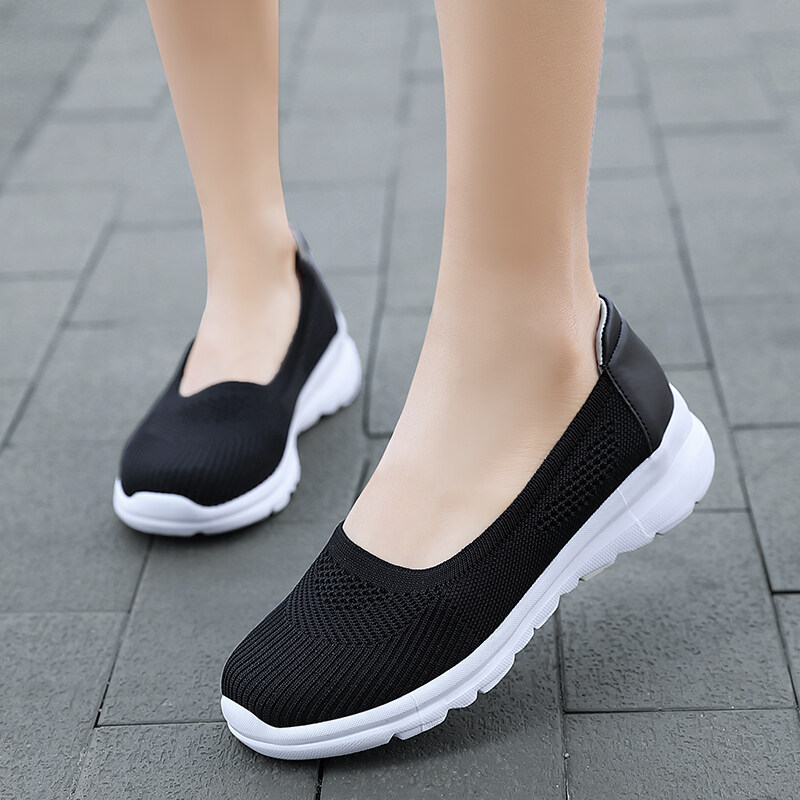 รองเท้าผู้หญิงขนาดใหญ่แคทวอล์รองเท้าผู้สูงอายุเดินรองเท้าที่มีน้ำหนักเบาสบาย ๆ รองเท้าผู้หญิง 35-42