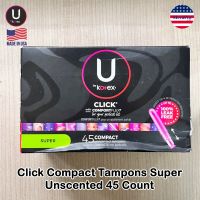 Kotex® U by Kotex Click Compact Tampons ผ้าอนามัยแบบสอด ขนาดกะทัดรัด พกพาสะดวก