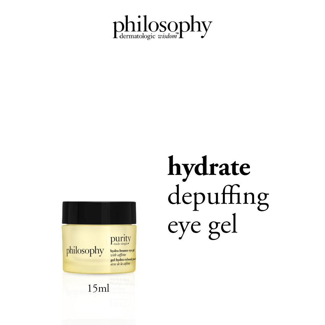 Philosophy Purity Made Simple Hydra Bounce Eye Gel 15ml ราคา 1,150 บาท*ส่งฟรี