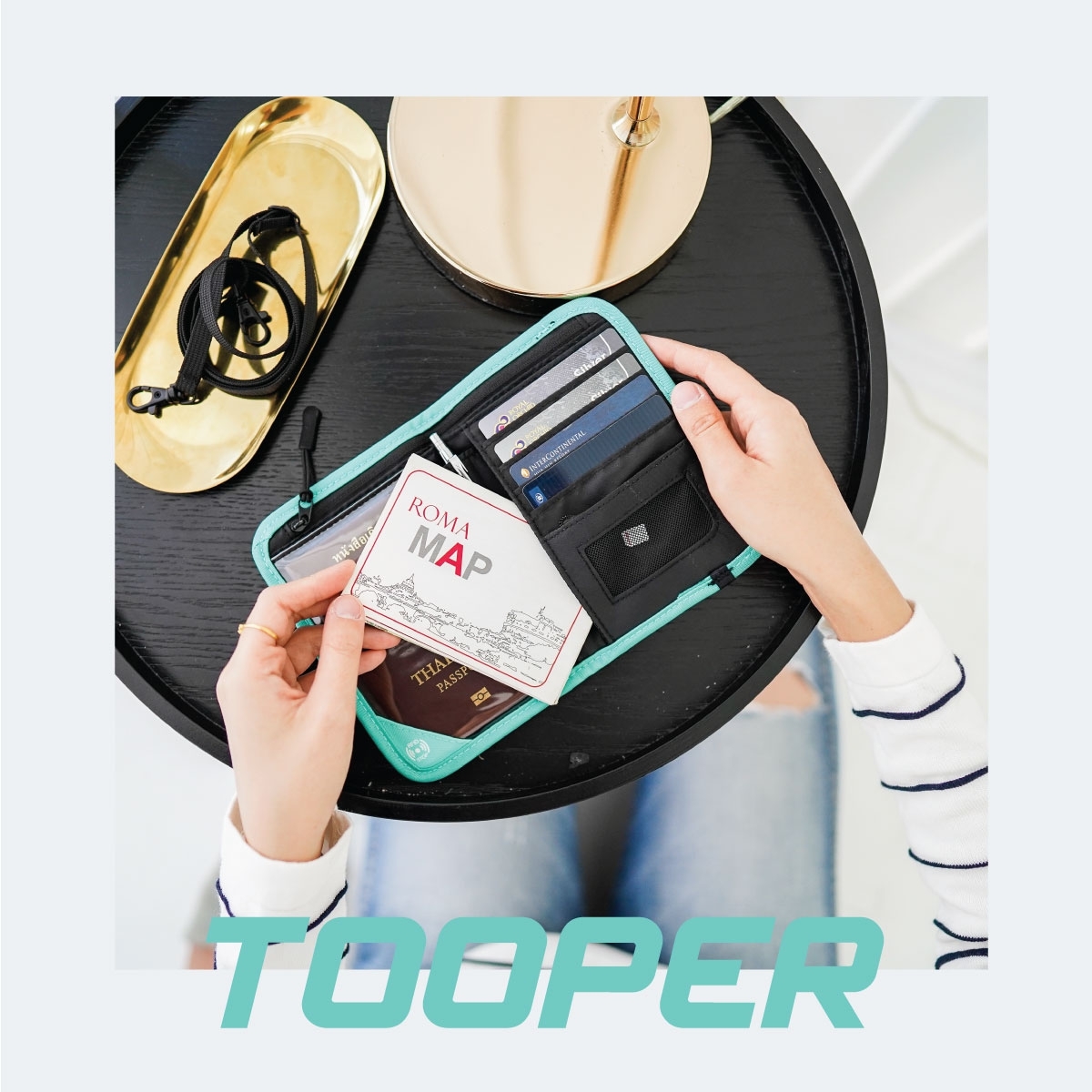 Tooktrip Store กระเป๋าพาสปอร์ต รุ่น TOOPER กระเป๋าใส่หนังสือเดินทาง RFID Blocking
