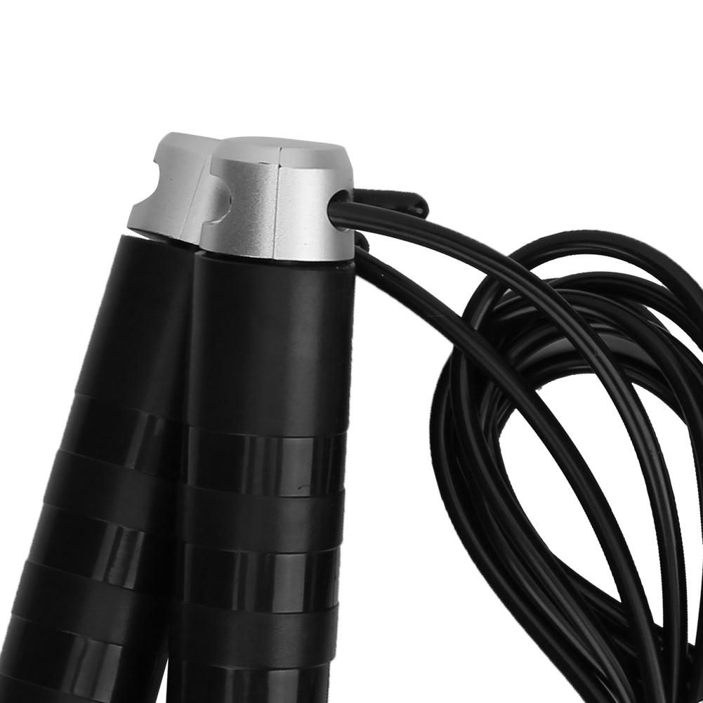 【ของต้องซื้อ】Jump rope, jump rope with steel wire and non-slip handle for physical exercise