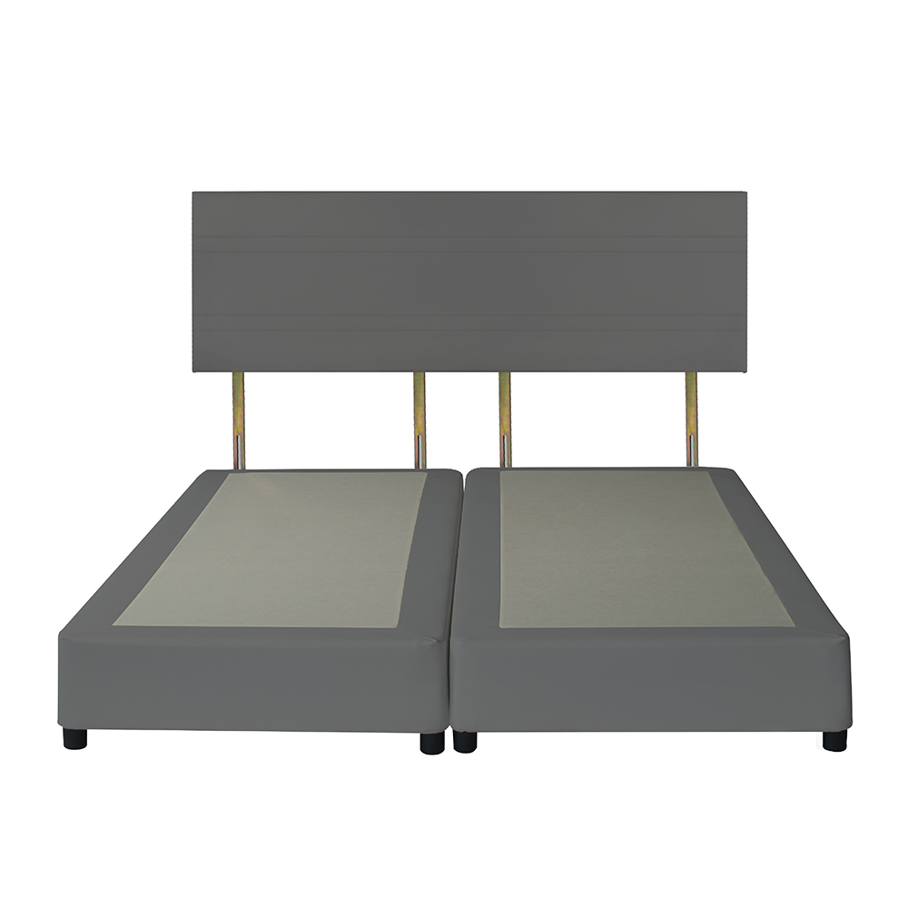 LADY AMERICANA ฐานรอง+หัวเตียง รุ่น BOSTON สีเทา **ส่งฟรี พร้อมติดตั้ง ราคา 12,900 บาท*ส่งฟรี