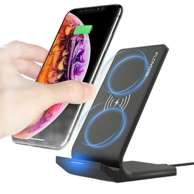FLOVEME ที่ชาร์จแบ็ตไร้สาย แท่นชาร์จแบต 10W Qi Wireless Charger For iPhone X XS Max XR 8 Plus USB Wireless Charging For Samsung S8 S10 S9 Note9 Charge For Phone