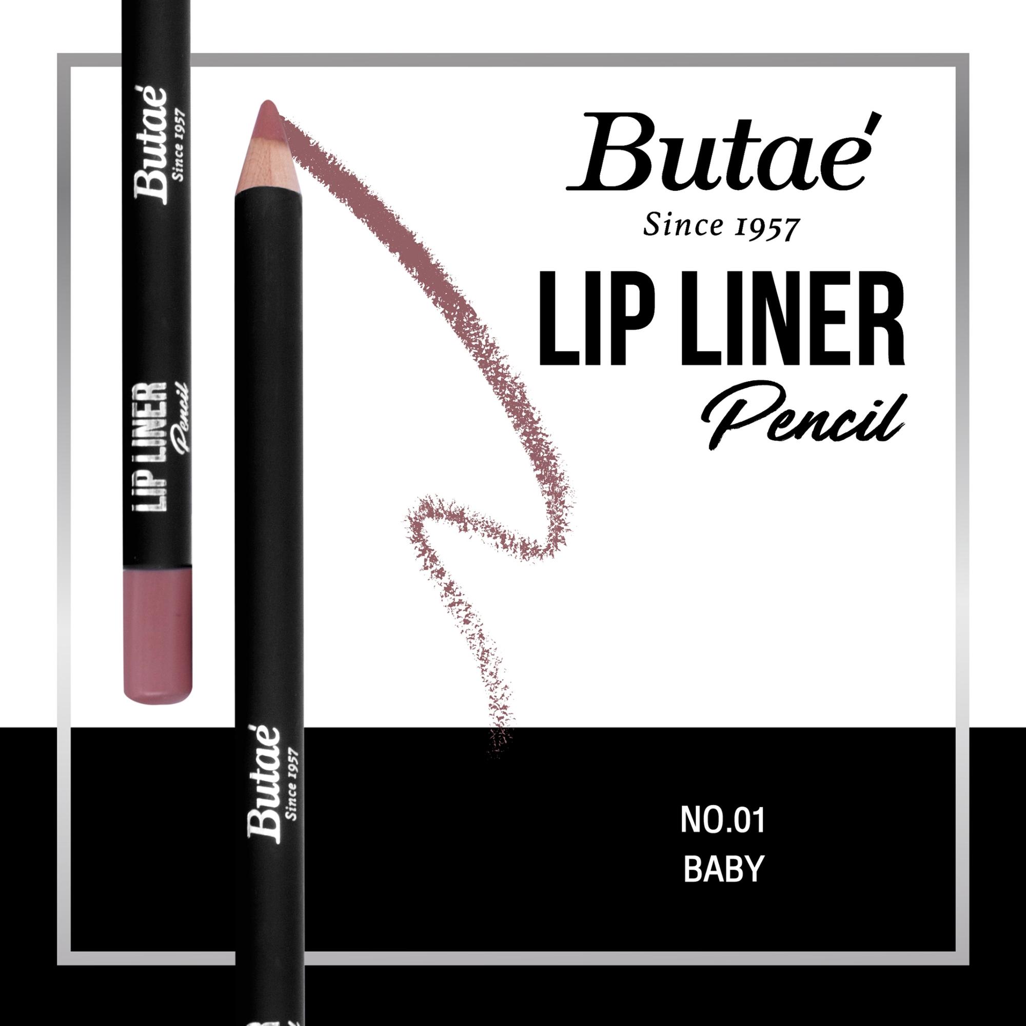 Butae' - Lip Liner Pencil ดินสอเขียนขอบปาก ให้เนื้อสีที่คมชัด ( น้ำหนัก 1.8 กรัม )