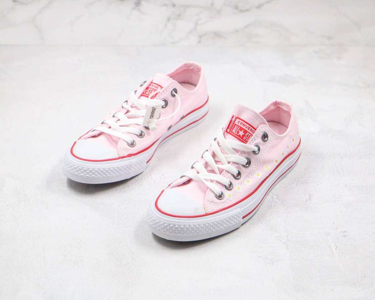 ของแท้ / Converse สี Candy Japanese Daisy Pink Low-Top Women's Shoes Sneakers Canvas Shoes Sneakers Popular Youth