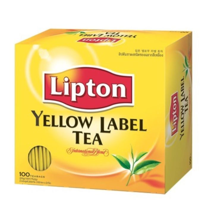 Lipton Yellow Label Tea ลิปตัน ชาผง 2กรัม x 100ซอง ราคา 319 บาท*ส่งฟรี