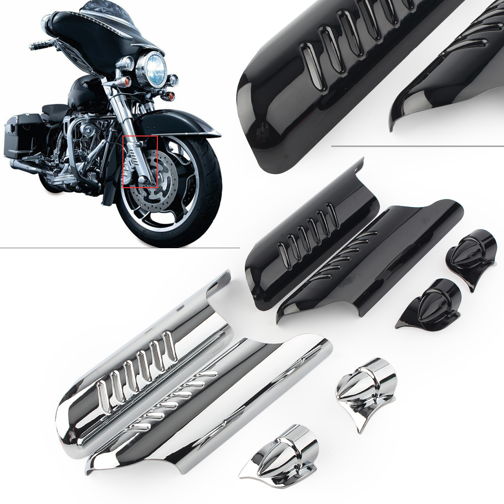 Flameer Chrome Mid-Frame Air Deflector for Harley Touring Electra Glide Road King 