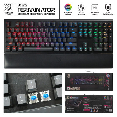 ดูภาพ คีย์บอร์ด NUBWO-X30 TERMANATOR SPECTRUM MECHANICAL KEYBOARD KUMARU270 เพิ่มเติม คีย์บอร์ด NUBWO-X30 TERMANATOR SPECTRUM MECHANICAL KEYBOARD KUMARU270