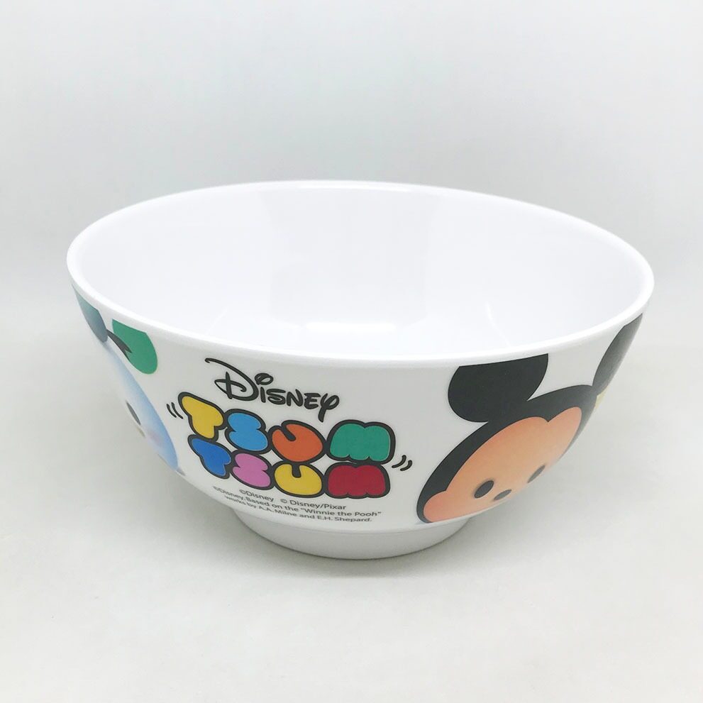 [ขายแยกชิ้น] จานข้าวเด็ก ช้อนส้อมเด็ก ถาดหลุม แก้วน้ำเมลามีน Disney TSUM TSUM ยี่ห้อ ฟลาวเวอร์แวร์ /  1 ชิ้น