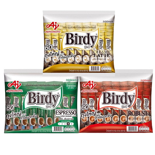 เบอร์ดี้ 3 in 1 กาแฟปรุงสำเร็จชนิดผง 60 ซอง ราคา 211 บาท*ส่งฟรี