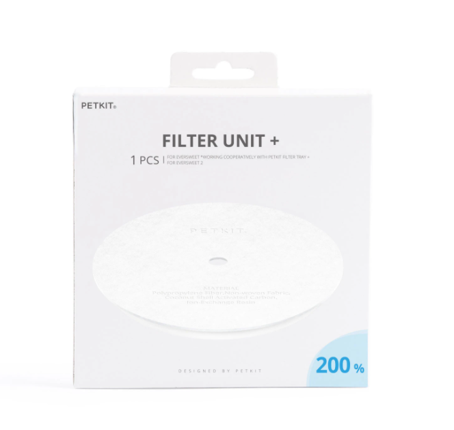 Y128 แผ่นกรอง ฟิลเตอร์ น้ำพุแมว ไส้กรองเครื่องดับกลิ่น Pura Air (น้ำพุแมว 2 ,2S , 3 ,SOLO) ไส้กรองน้ำพุ Eversweet 2และ3