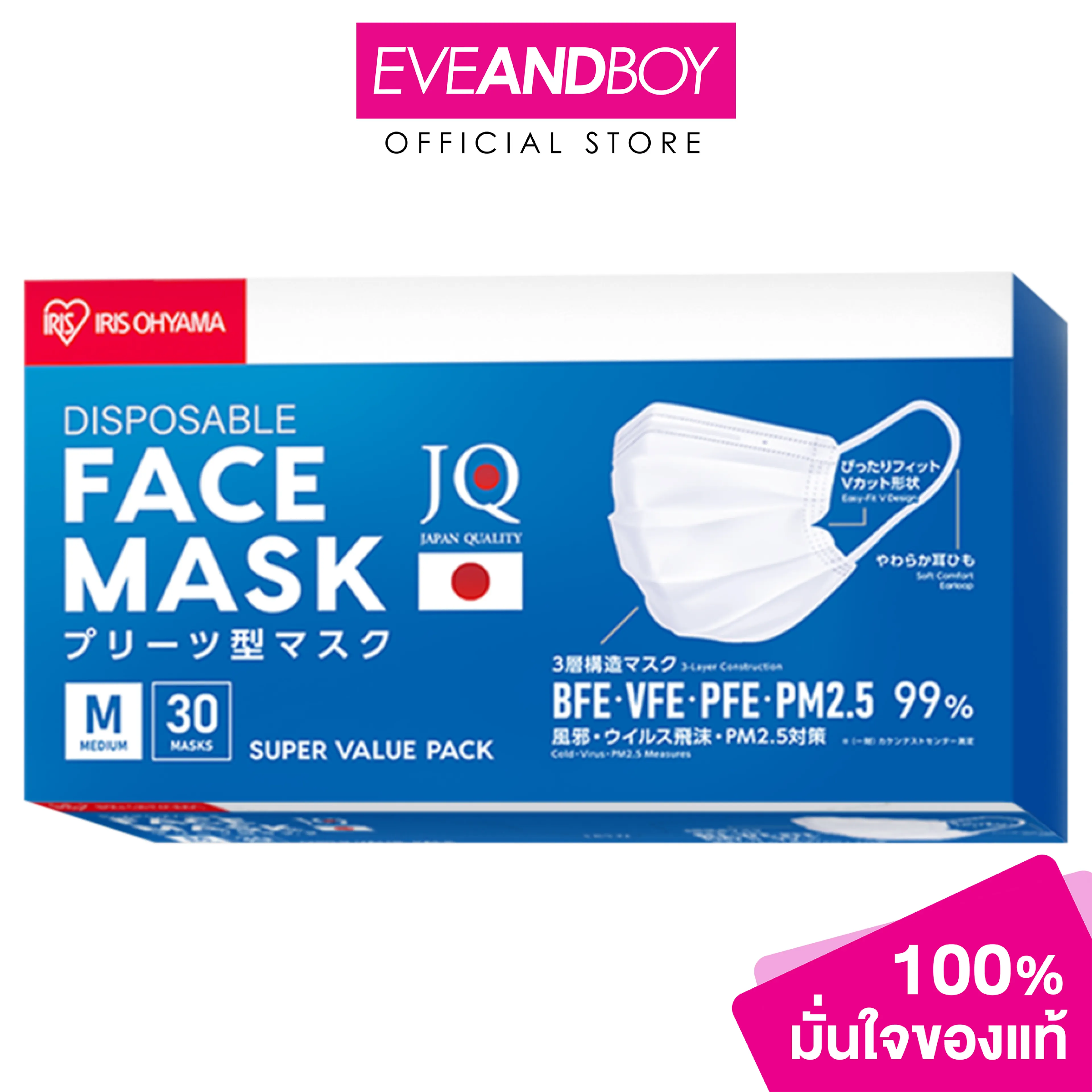 Iris Ohyama - Facemask Thpn-30M (5 G.) Iris Ohama Hygienic Mask Iris Ohama Model Thpn-30M