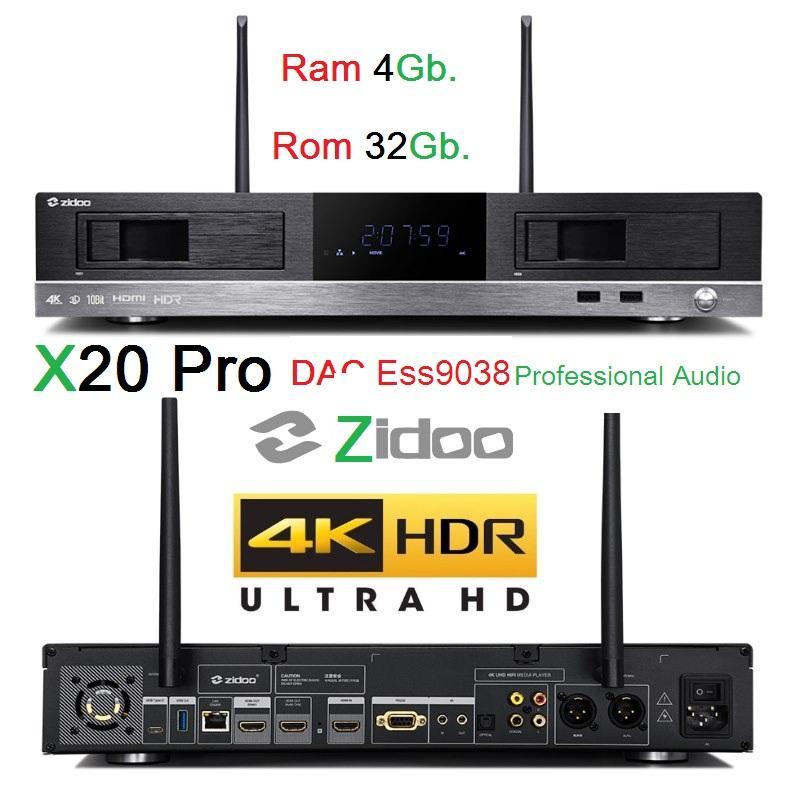 Zidoo X20 Pro 4/32Gb.มี DAC Ess9038 Professional Audio รับประกัน1ปี มีหน้าร้าน Service