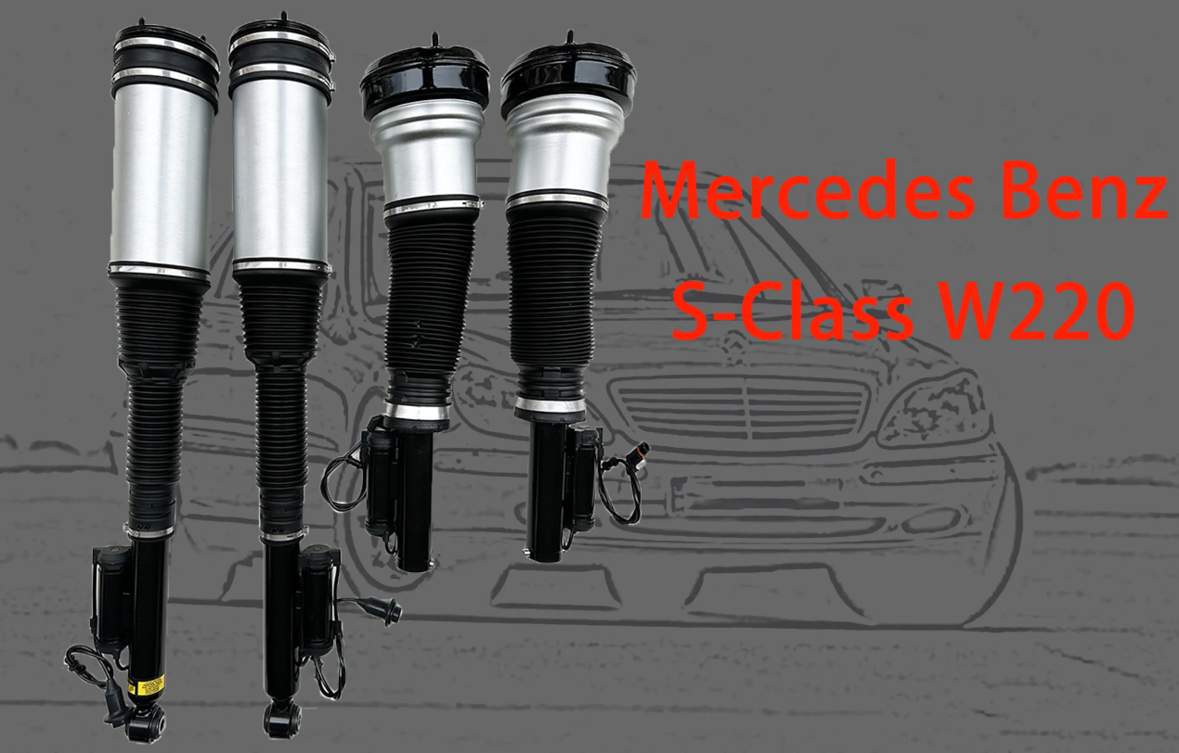 1 pc front/rear air suspension shock for Benz W220 S class S280 S430 S500 S55 S600 Mercedes Benz Airmatic shock strut air left right shock absorber 1 year warranty