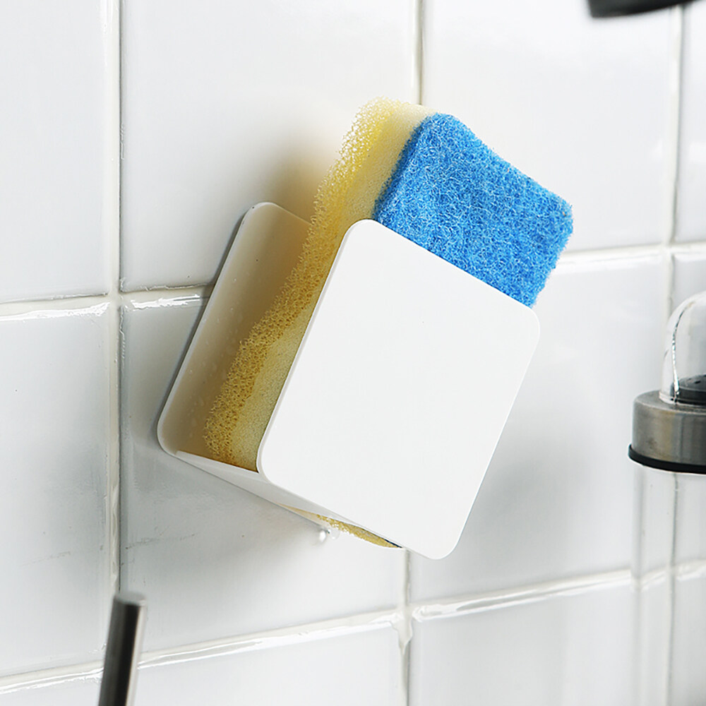 Mosinai Kitchen Sink Sponges Holder Sponges Soap Free Punching Drain Storage Rack Kitchen Bathroom Sundries Organizers