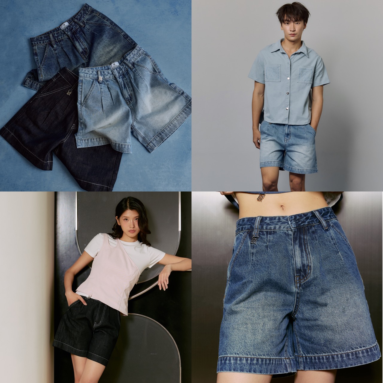 Chuuchop - Munich Shorts, 3-Pocket Denim Shorts, Jort Unisex Style, Comfortable to Wear, Chill Look (C8605) ราคา 890 บาท*ส่งฟรี