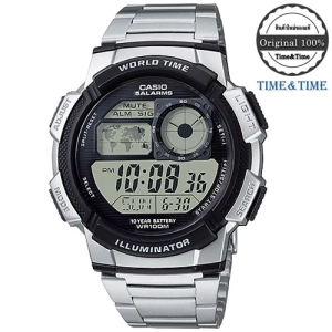 สินค้า Time&Time Casio Standard นาฬิกาข้อมือผู้ชาย สีเงิน สายสแตนเลส รุ่น AE-1000WD-1AVDF ใหม่ แท้100%