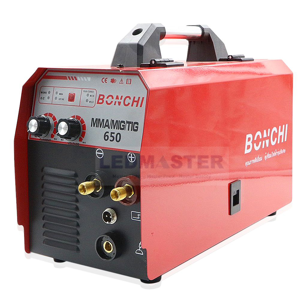 โปรโละของ ตู้เชื่อม BONCHI 3 ระบบ MIG/MMA/TIG ใส่ลวดได้ 1-5 กิโล รุ่นไม่ใช้แก๊ส 2 ระบบ ใช้ได้ทั้งไฟฟ้าและมิก มาพร้อมลวดฟลักซ์คอร์และอุปกรณ์ครบชุด