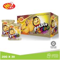 ขนมปังมันฝรั่งแป้งบางกรอบ แครกเกอร์ 7 รสชาติ Win2 Potato Crisp Crackers Snacks- 30Packs