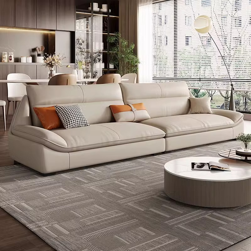 genuine leather sofa L shape genuine leather couch living room ราคา 35,980 บาท*ส่งฟรี