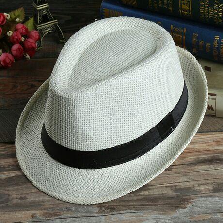 หมวกปานามา หมวกสาน ใส่ได้ชาย-หญิง Straw fedora (ส่งจากไทย)