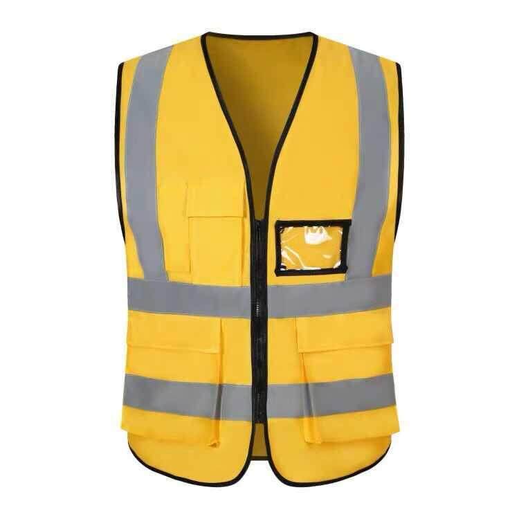 Reflective Vest、ความปลอดภัยเสื้อกั๊กสะท้อนแสงสูงสะท้อนแสงเพื่อความปลอดภัยเสื้อกั๊กมีซิป