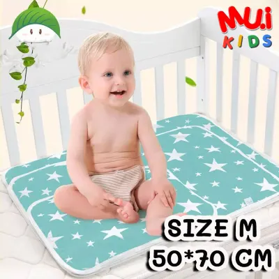 50*70 CM Baby Portable Foldable Washable Diaper Changing Pad Urine mattress Mat Baby Diaper Nappy Bedding Cover waterproof Changing mat muisungshop muikid (1)