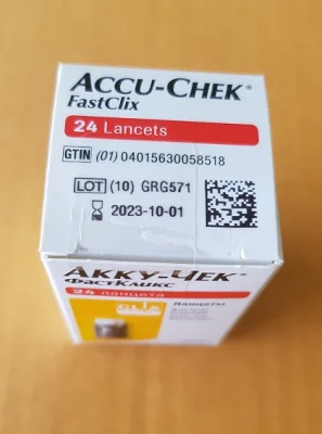 Accu-chek FastClix Lancets 24 ชิ้น/แอคคิว-เช็ค เข็มเจาะเลือด FastClix 24ชิ้น
