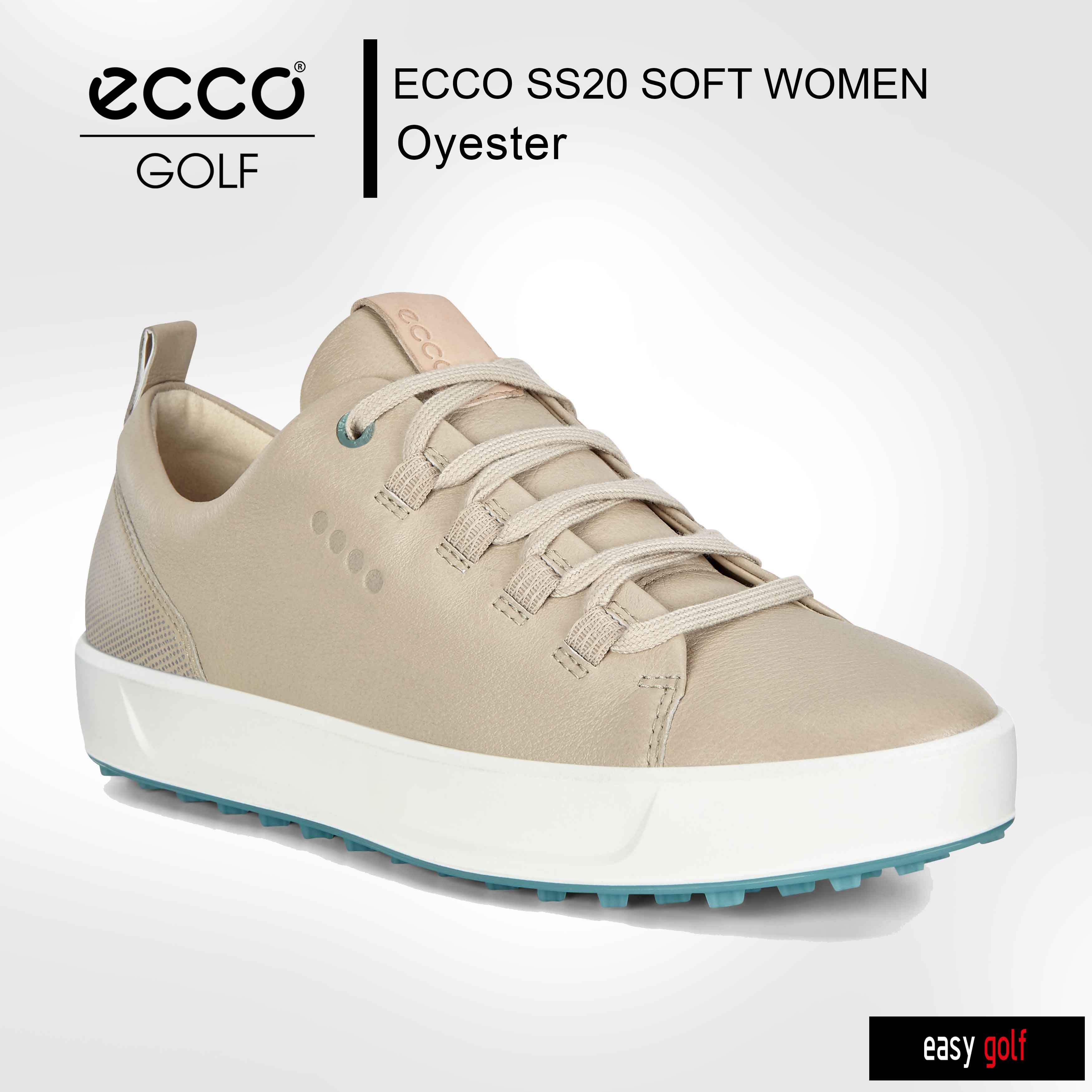 ECCO GOLF รองเท้ากอล์ฟผู้หญิง รองเท้ากีฬาหญิง Golf Shoes รุ่นSS20 SOFT WOMEN สี Oyester