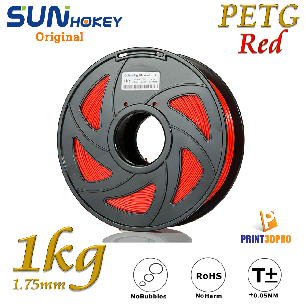 Sunhokey Filament PETG 1kg 1.75mm High Purity , High Precision , High Quality , High Toughness