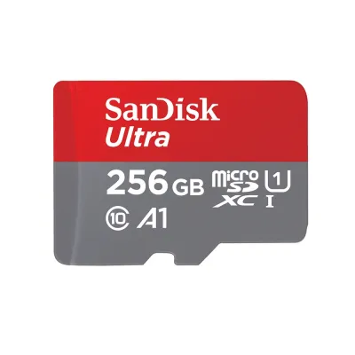SanDisk Ultra microSDXC, SQUA4 256GB C10 A1,Speed 120MB - (SDSQUA4-256G-GN6MN)