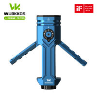Wurkkos HD02PRO ไฟฉายพับได้แบบแม่เหล็ก 3200lm สปอตไลท์ / แสงยูวี / แสงปีก / สีแดง (660nm) & เลเซอร์เขียวหมุนได้ 180 ° ปรับอุณหภูมิสี 21700 แบตเตอรี่ชาร์จได้