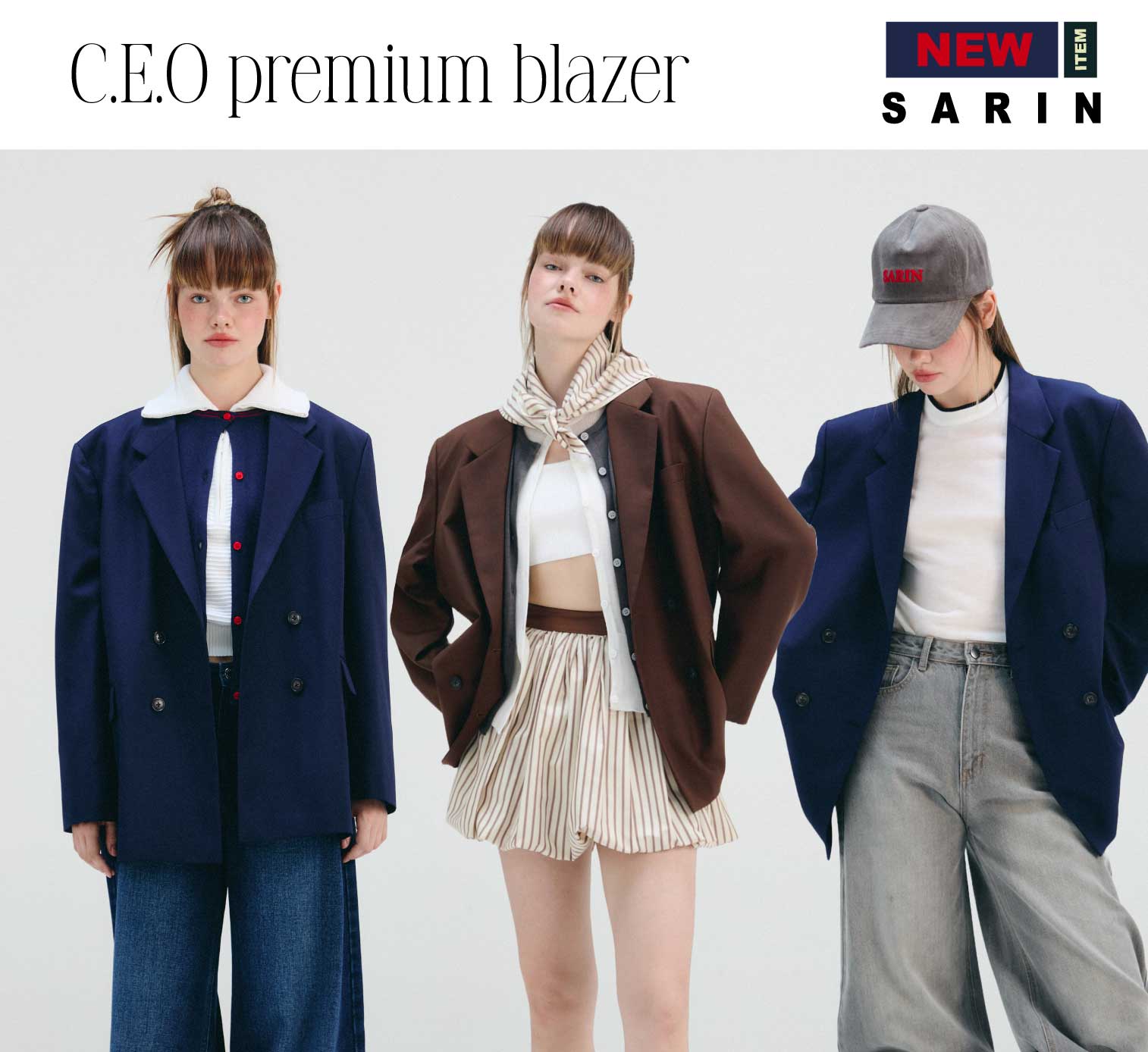 Sarin C.E.O premium blazer น้ำหนักเบาที่สุดที่เคยมี ผ้า wool นำเข้า ราคา 6,990 บาท*ส่งฟรี