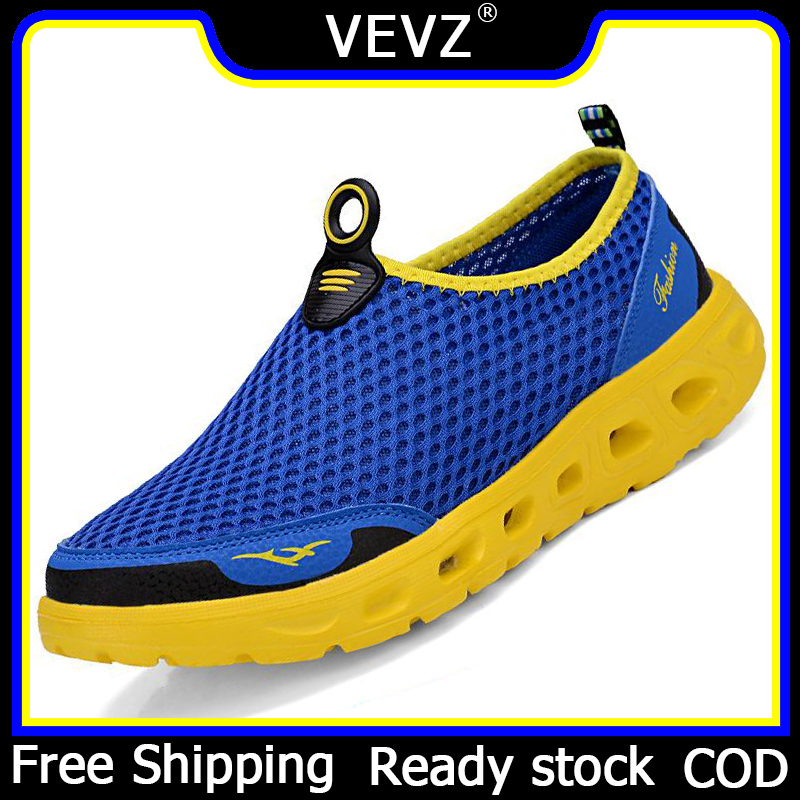 VEVZ 2020 【Ready Stok】 คู่ตาข่ายรองเท้าผู้ชายและผู้หญิงรองเท้ากีฬากลางแจ้งและการพักผ่อนรองเท้าผ้าใบต่ำ,รองเท้าลุย,รองเท้าสะเทินน้ำสะเทินบก