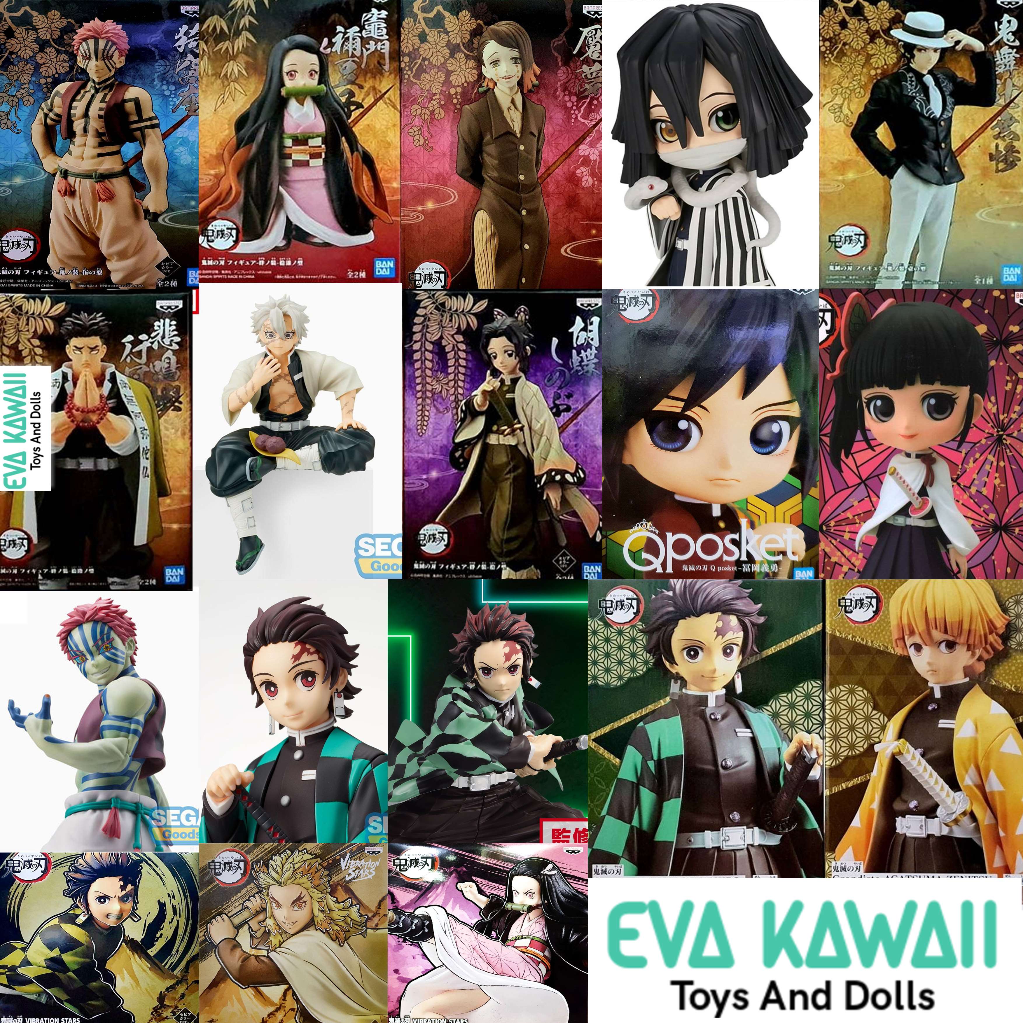 Demon Slayer Figure Kimetsu No Yaiba 100% Authentic Lot Jp Model Demon Slayer Nezuko Tanjiro Inosuke Shinobu Rengoku Kyojuro Akaza Muzan ราคา 490 บาท*ส่งฟรี
