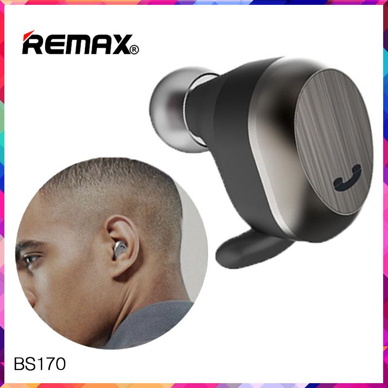[เล็กและเบามาก] หูฟังบลูทูธ Remax BS170 เล็กจนคนอื่นไม่สังเกตุเห็นเราใส่หูฟังอยู่ [ มี 2 สี คือ สีดำ / สีเงิน ] ใช้ได้กับมือถือทุกรุ่นทุกยี่ห้อ [ของแท้ 100%]