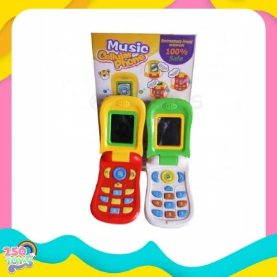 250TOYS โทรศัพท์ฝาพับ โทรศัพท์มือถือของเล่น Music Cellular Phone คละแบบคละสี ของเล่นเสริมพัฒนาการ โทรศัพย์มือถือเด็ก มือถือเด็ก