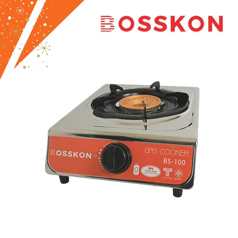 เตาแก๊สหัวเดี่ยว Bosskon Single Burner Gas Stove model BS 100
