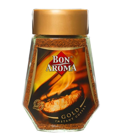 กาแฟ BON AROMA GOLD INSTANT COFFEE บอน อโรมา โกลด์ กาแฟบอนอโรม่า น้ำหนักสุทธิ 100 กรัม ราคา 129 บาท*ส่งฟรี