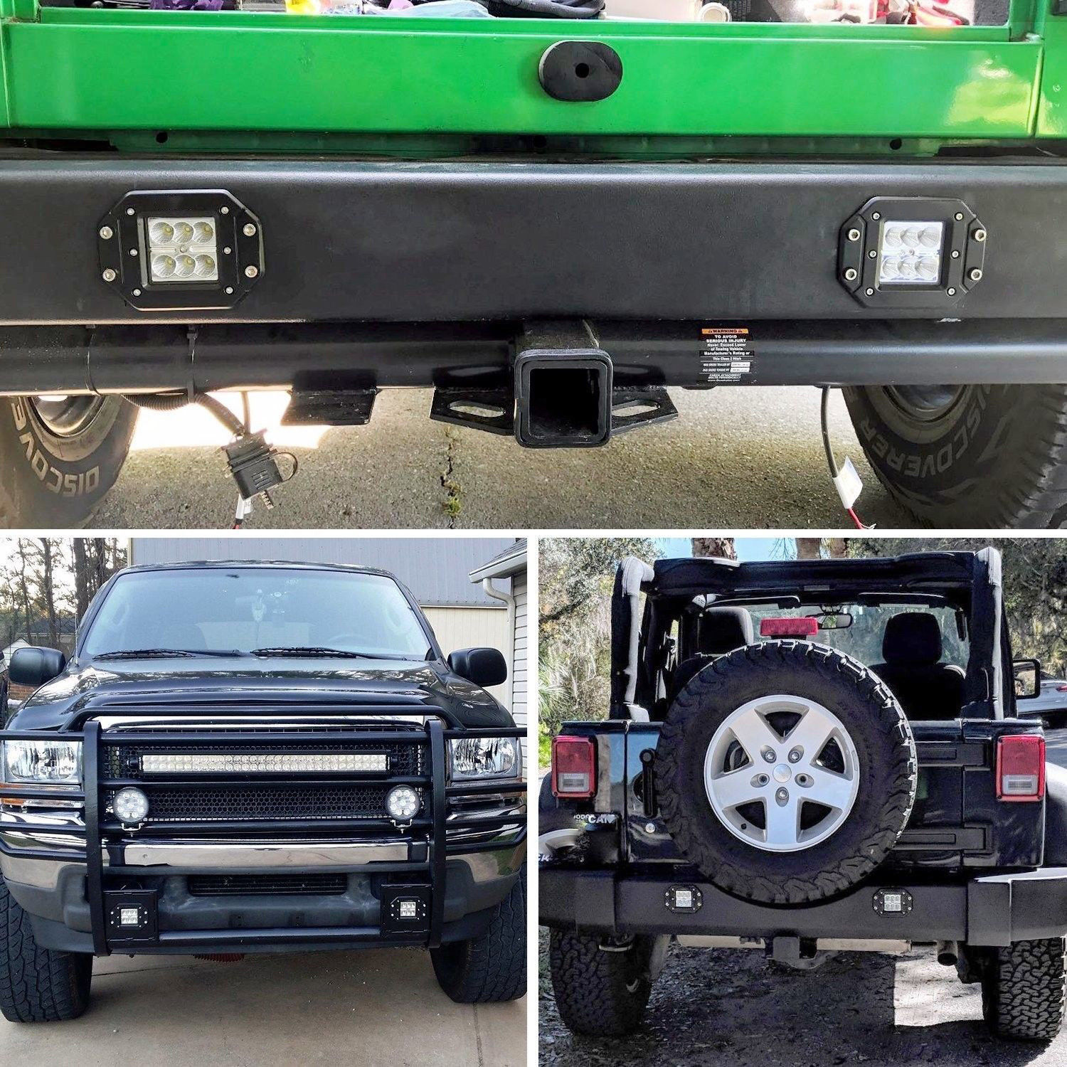 NEW 2019 ได้ 2 โคม !! LED SPOTLIGHT 18W ไฟสปอตไลท์รถ ไฟหน้ารถยนต์ ไฟท้ายรถ ไฟถอยรถ ไฟรถมอเตอร์ไซค์ บิ๊กไบค์ ATV สว่างสุดยอด เเสงพุ่งสุดขีด 12V-24V เเสงขาว งานพรีเมี่ยม รุ่นหนา