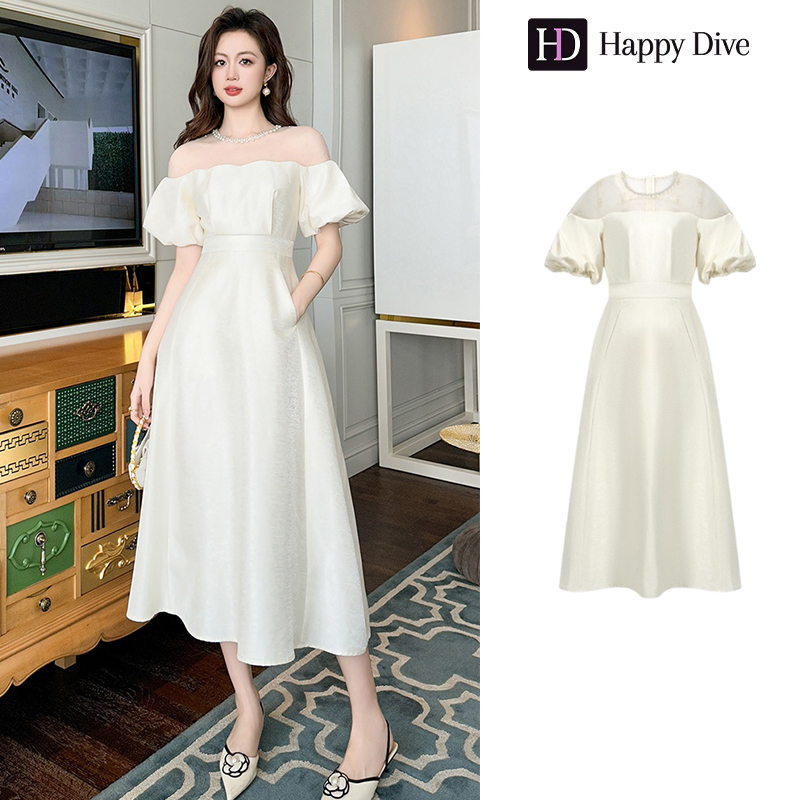 Happy Diva Women's Dresses, White Dresses, Puff Sleeve Dresses, A-Line Dresses, Work Dresses, High-Class Dresses, Vintage Dresses, Event Dresses, Party Dresses, Evening Dresses 21348 ราคา 1,337 บาท*ส่งฟรี