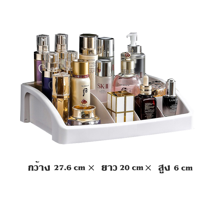 HEINOกว้าง27.6cmเพิ่มใหญ่ชั้นวางเครื่องสำอาง3ชั้น อุปกรณ์แต่งหน้า กล่องเก็บเอนกประสงค์แบบมีลิ้นชัก ไร้กลิ่นเเละเป็นมิตรกับสิ่งเเวดล้อม